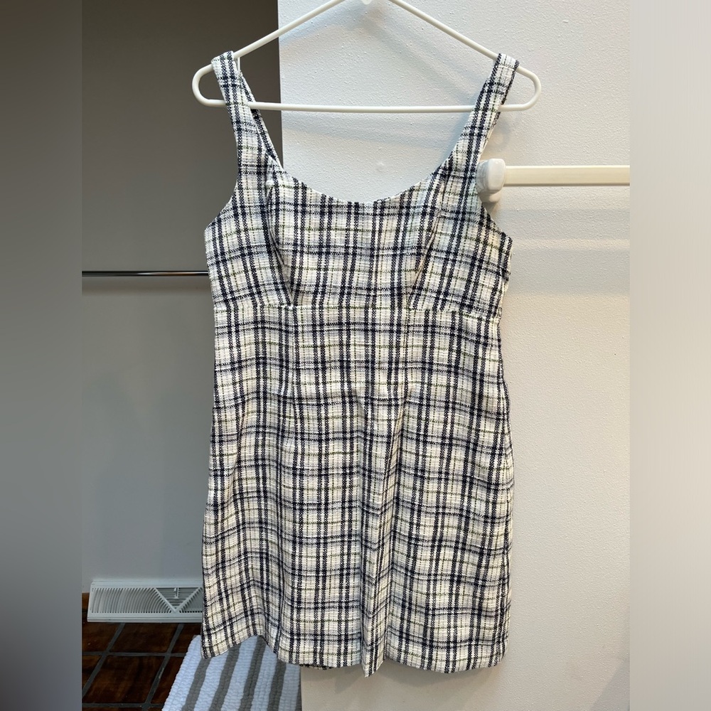 Abercrombie & Fitch Tweed Plaid Mini Dress (Size M)